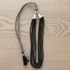 Multi strand beaded necklace